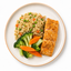 Tangy Salmon with Brown Rice and Mixed Veggies [Heat and Eat]