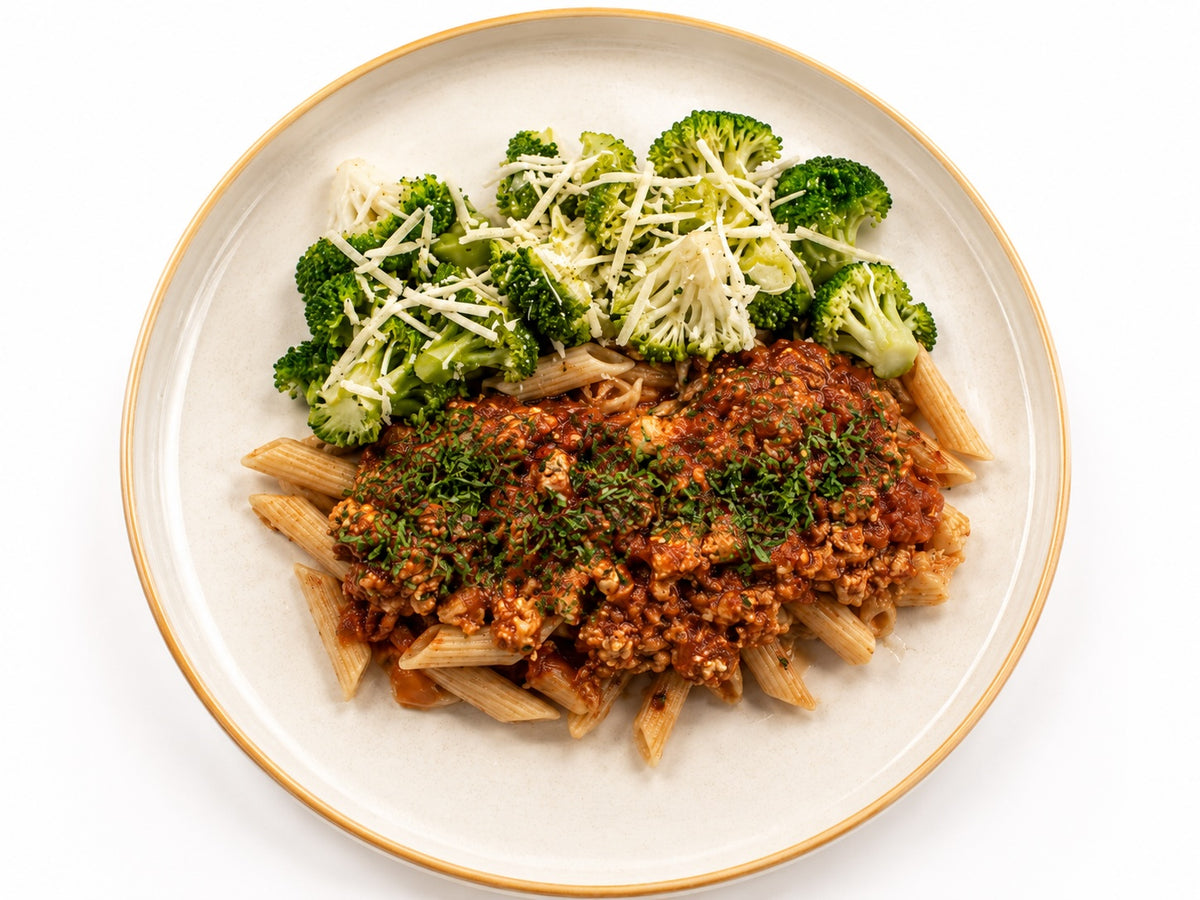 Turkey Bolognese with Penne and Broccoli [Heat and Eat]